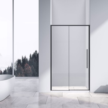 Душевая дверь Слим-Н (Slim-N) VDS-4SN130CLB, 1300, черный, стекло прозрачное