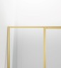 Душевой уголок Slim 8mm VSR-4SLP9012CLG, 1200*900, брашированное золото, стекло прозрачное