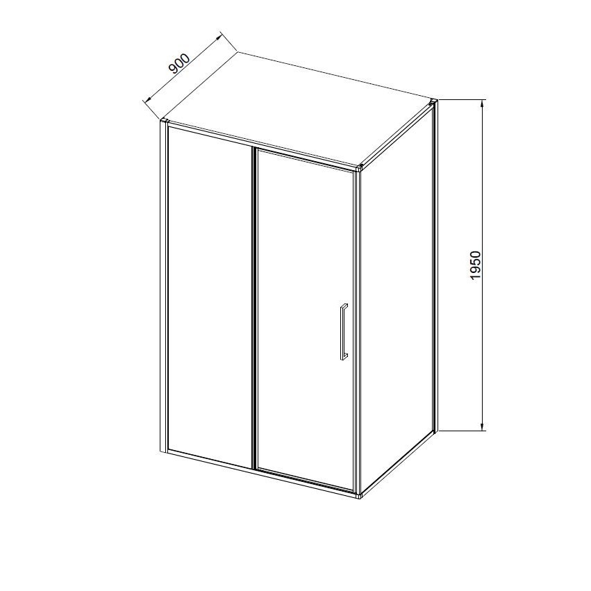 Душевой уголок Slim 8mm VSR-4SLP9012CLG, 1200*900, брашированное золото, стекло прозрачное
