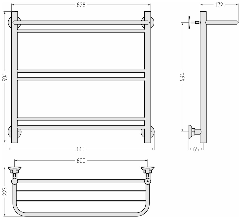 Версия-Н1 600х600 (Полка+1+2+2) П 16