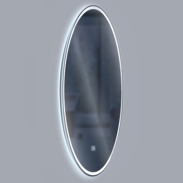 Зеркало LED VLM-3DE800-2 800x800 c сенсорным выключателем и диммером, антизапотевание