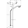 Душевой гарнитур Hansgrohe Crometta 85 1jet/Unica 27728000 хром