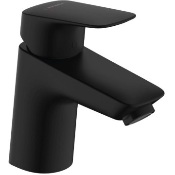 Смеситель Hansgrohe Logis для раковины, 1 отверстие, с донным клапаном Рush-Ореn, цвет: черный матовый 71077670