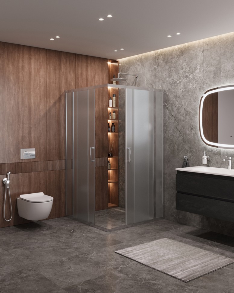 Душевой уголок CEZARES MOLVENO-A-22-100+30-P-Cr