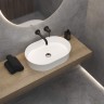 Раковина BERGES Ego SL накладная овал, 55x38 см , без отверстия под смеситель