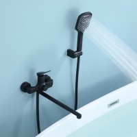 Смеситель Splenka универсальный для ванны S31.22.06 Черный