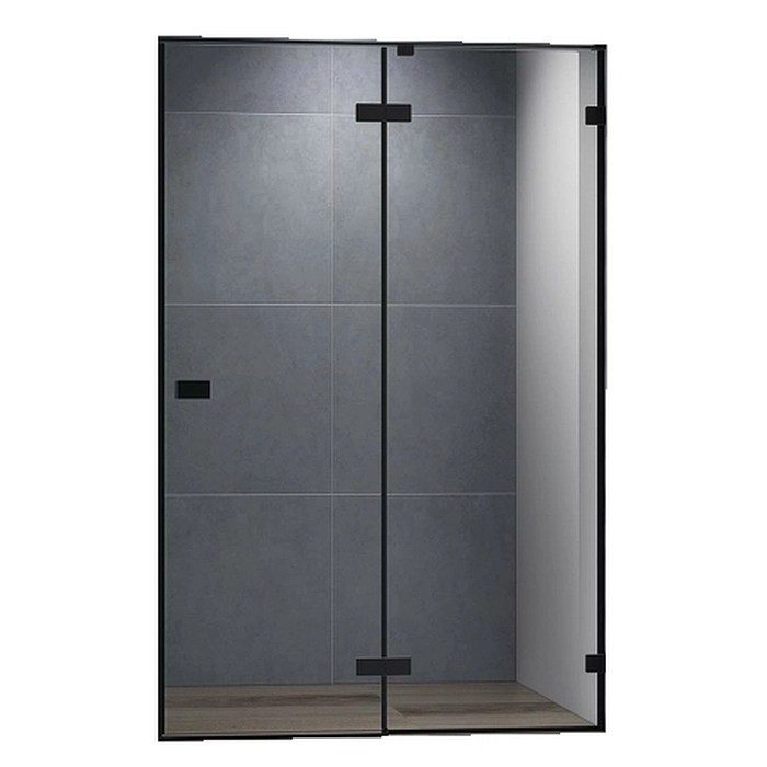 Петли + пристенный профиль + обрамление боковой панели CEZARES BELLAGIO-TB/WL/HNG-NERO-90