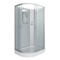 Душевая кабина Niagara Classic NG-3312-14RBK (120х80х200) низкий поддон(13см),стекло матовое,3 места