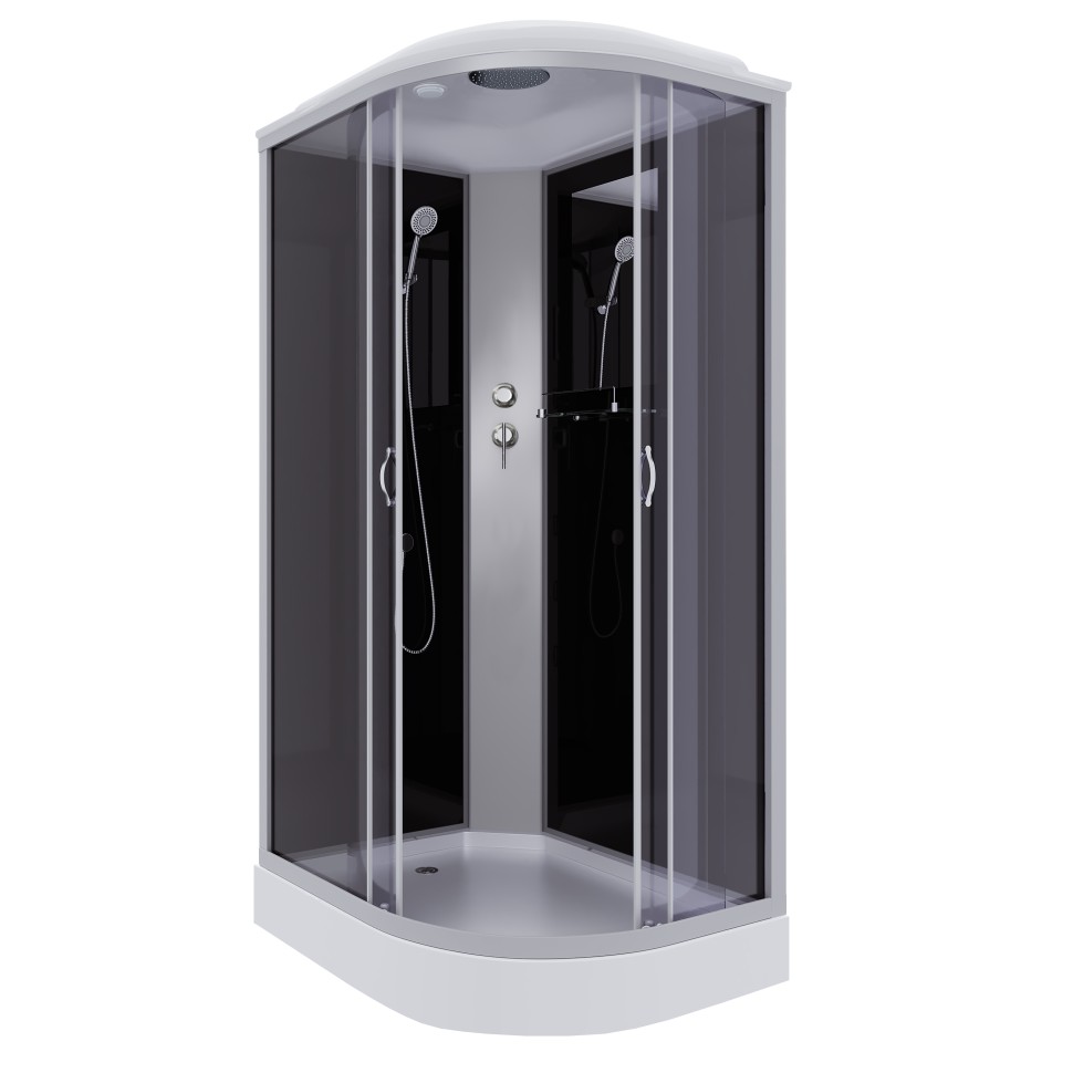 Душевая кабина Niagara Classic NG-3512-14L (120х80х215) низкий поддон(13см),стекло тонированное,3 места