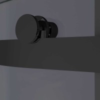 Душевая дверь Комо-Н (Como-N) VDS-4CN150CGB, 1500, черный, стекло тонированное