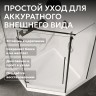 Душевой поддон ABBER AD3B080 80х80 трапеция, акриловый, белый