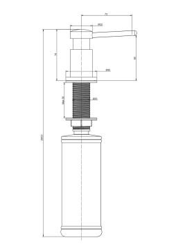Дозатор для жидкого мыла BREVIT, D005-401(AN), антрацит, Paulmark