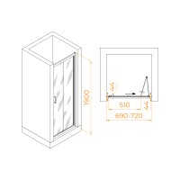 Душевая дверь RGW PA-21 (700)