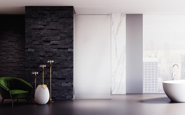 Душевая перегородка Veconi Korato KR-81FR, 1000x2000, хром, стекло матовое New