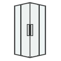 Душевое ограждение Grossman Cosmo 300.K33.02.8080.42.00 (80х80х195) квадрат,раздвижная,графит сатин,стекло прозрачное, 1 место