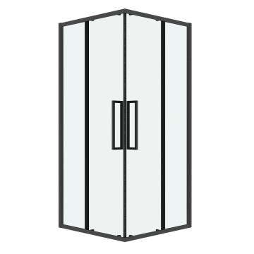 Душевое ограждение Grossman Cosmo 300.K33.02.8080.42.00 (80х80х195) квадрат,раздвижная,графит сатин,стекло прозрачное, 1 место