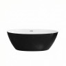 Ванна отдельностоящая Grossman Classic GR-2503MB (170х87х58) цвет черный/белый матовый,1 место