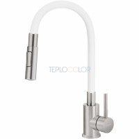Смеситель для кухни, с гибким изливом - 2 вида струй