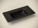 Умывальник накладной прямоугольный (цвет Черный Матовый) Element 910x465x180мм