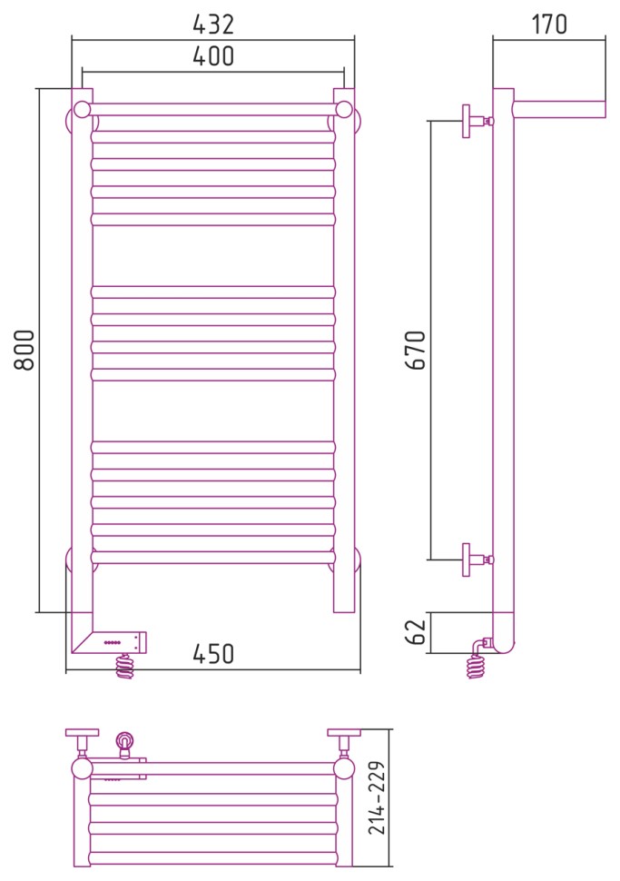 Богема с полкой 2.0 800х400 МЭМ левый