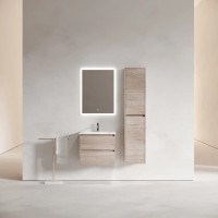 Тумба подвесная SANCOS Libra 690х450х500, c двумя ящиками оснащенными доводчиками, дуб галифакс натуральный, арт. LB70EG