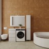 Тумба напольная STYLELINE "Даллас 110" (3 ящ.) Люкс белая, PLUS с раковиной ESTETUS Даллас 1100*480 левый