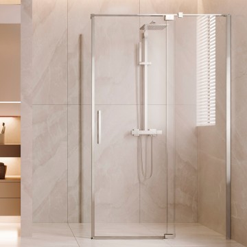 Душевой уголок Экстенза (Extenza) VSR-4EX111210CL, 1100/1200*1000, хром, стекло прозрачное