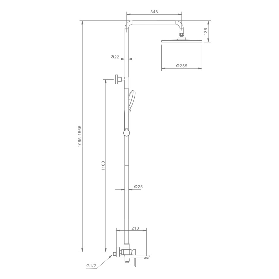 Душевая система Raglo для ванны и душа R03.24.09