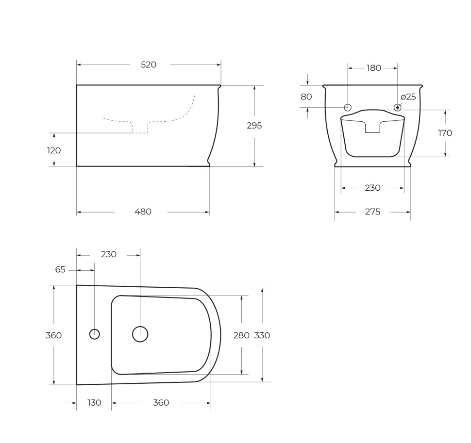 Биде подвесное BelBagno PRADO BB10150BH