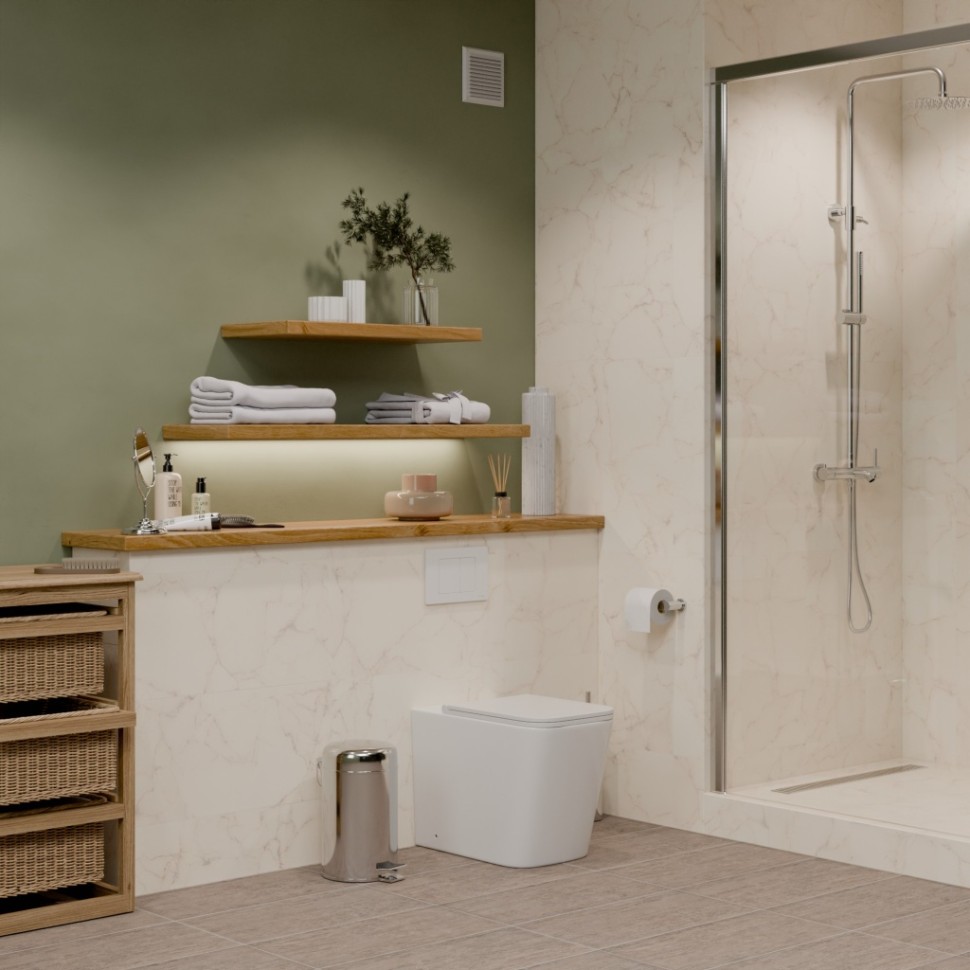 Унитаз приставной IBERICA BLANCA TOLEDO ALTO Tornado белый (IB.TLA.334.1B1)