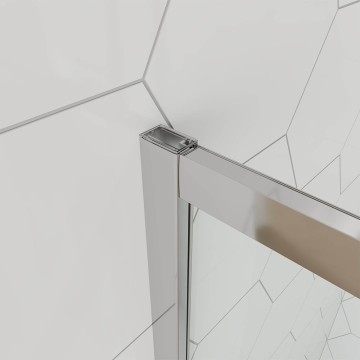 Душевой угол Veconi Ottimo P10 CH, 1000x1000x1900, хром, стекло матовое