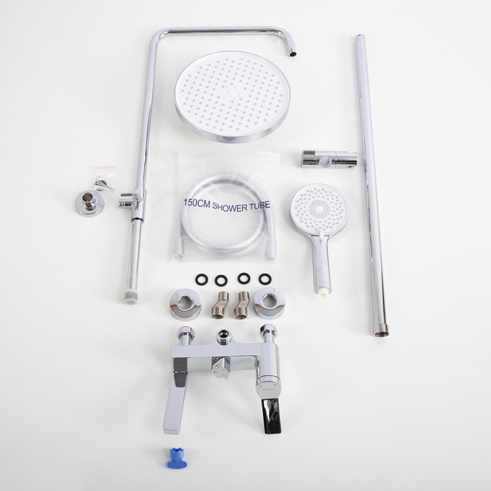 Душевая стойка со смесителем и изливом BelBagno ALBANO-VSCM-CRM