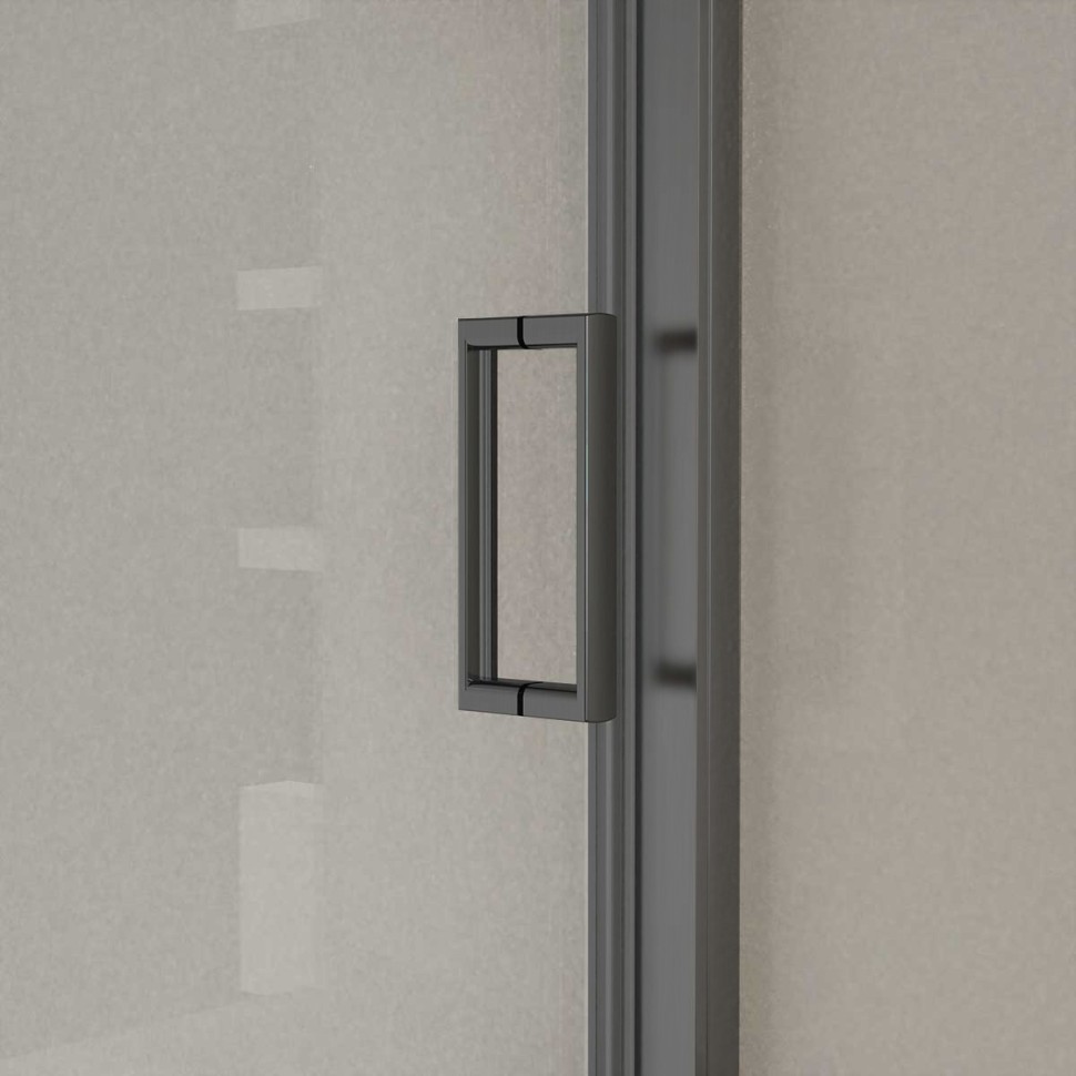 Душевая дверь City VDS-5CT140CLGM, 1400, вороненая сталь, стекло прозрачное