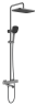Душевая система Raglo с термостатом для ванны R22.26.09 Графит