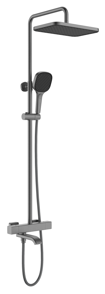 Душевая система Raglo с термостатом для ванны R22.26.09 Графит