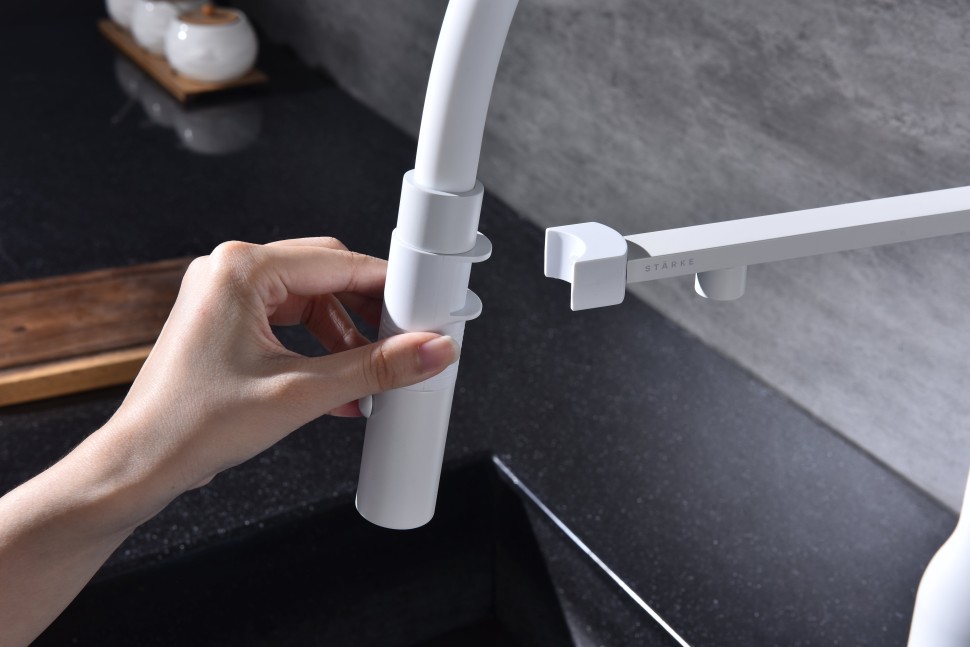 Смеситель для кухни Magneto One, белый, Ma213188-WH, Paulmark