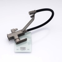 Смеситель Raglo для кухни со съемным гибким изливом, с магнитным фиксатором излива, с подключением фильтра питьевой воды R85.62.09 Графит