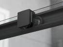 Душевое ограждение Ambassador Queen 11011202Black (100х100х200) четверть круга,черный,стекло прозрачное,раздвижная,1 место
