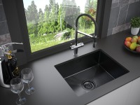 Мойка нерж. сталь AISI304 VELTEN 59, PM805951-GM, вороненая сталь, 590х510мм, Starke-Paulmark