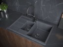 Мойка FLUGEN 60/1,5, IT-GRANIT, PM237850-DG, графит, 775х495 мм, Paulmark