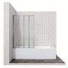Шторка для ванны Ambassador Bath Screens 16041111L (100х140) хром,стекло прозрачное,складная,1 место