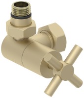 Вентиль 3D левый крест (G 1/2" НР х G 3/4" НГ)