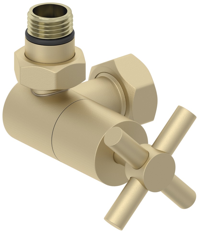 Вентиль 3D левый крест (G 1/2" НР х G 3/4" НГ)