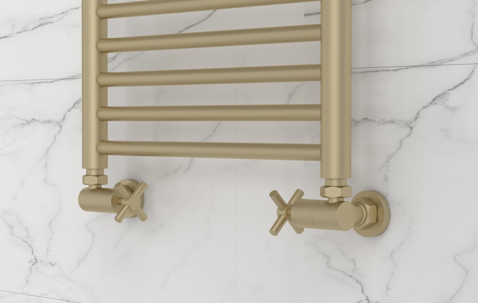 Вентиль 3D левый крест (G 1/2" НР х G 3/4" НГ)