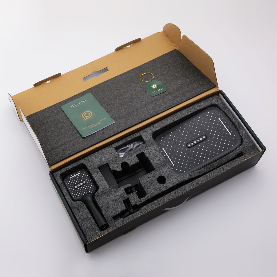 Душевая система Splenka для ванны и душа S31.24.06 Черный