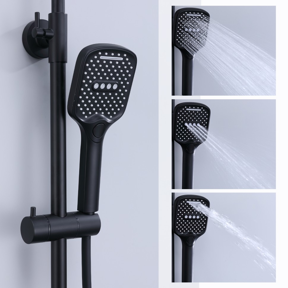 Душевая система Splenka для ванны и душа S31.24.06 Черный