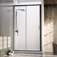 Душевая дверь Veconi Vianno VN-72B, 1100x1900, черный, стекло прозрачное