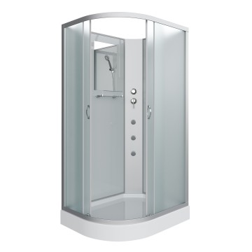 Душевая кабина Niagara Classic NG-3312-14RBKG (120х80х200) низкий поддон(13см),стекло матовое,3 места