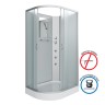 Душевая кабина Niagara Classic NG-3312-14RBKG (120х80х200) низкий поддон(13см),стекло матовое,3 места