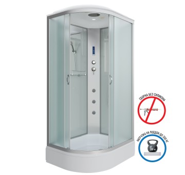 Душевая кабина Niagara Classic NG-33984-14RF (90х80х215) средний поддон(26см),стекло матовое,4 места